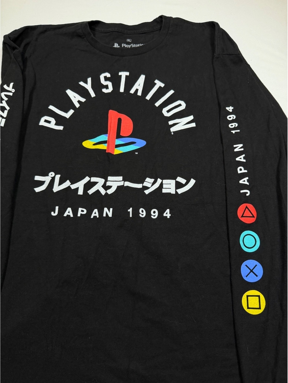 PlayStation black long sleeve graphic T-shirt
